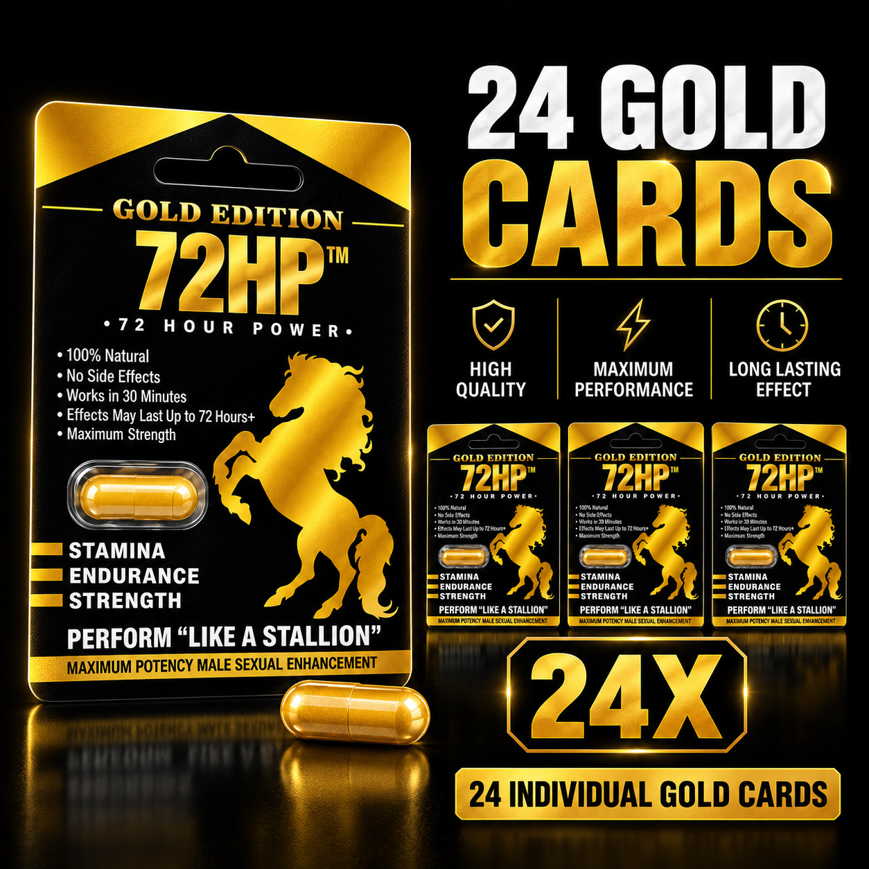 72 HP Gold Edition Original (24 Cards Display ) 72 HP Gold Edition Original (24 Cards Display )