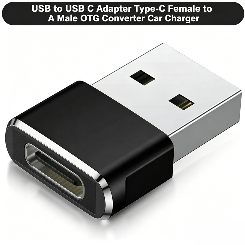USB to USB C Adapter Type-C Female to A Male Fast Delivery