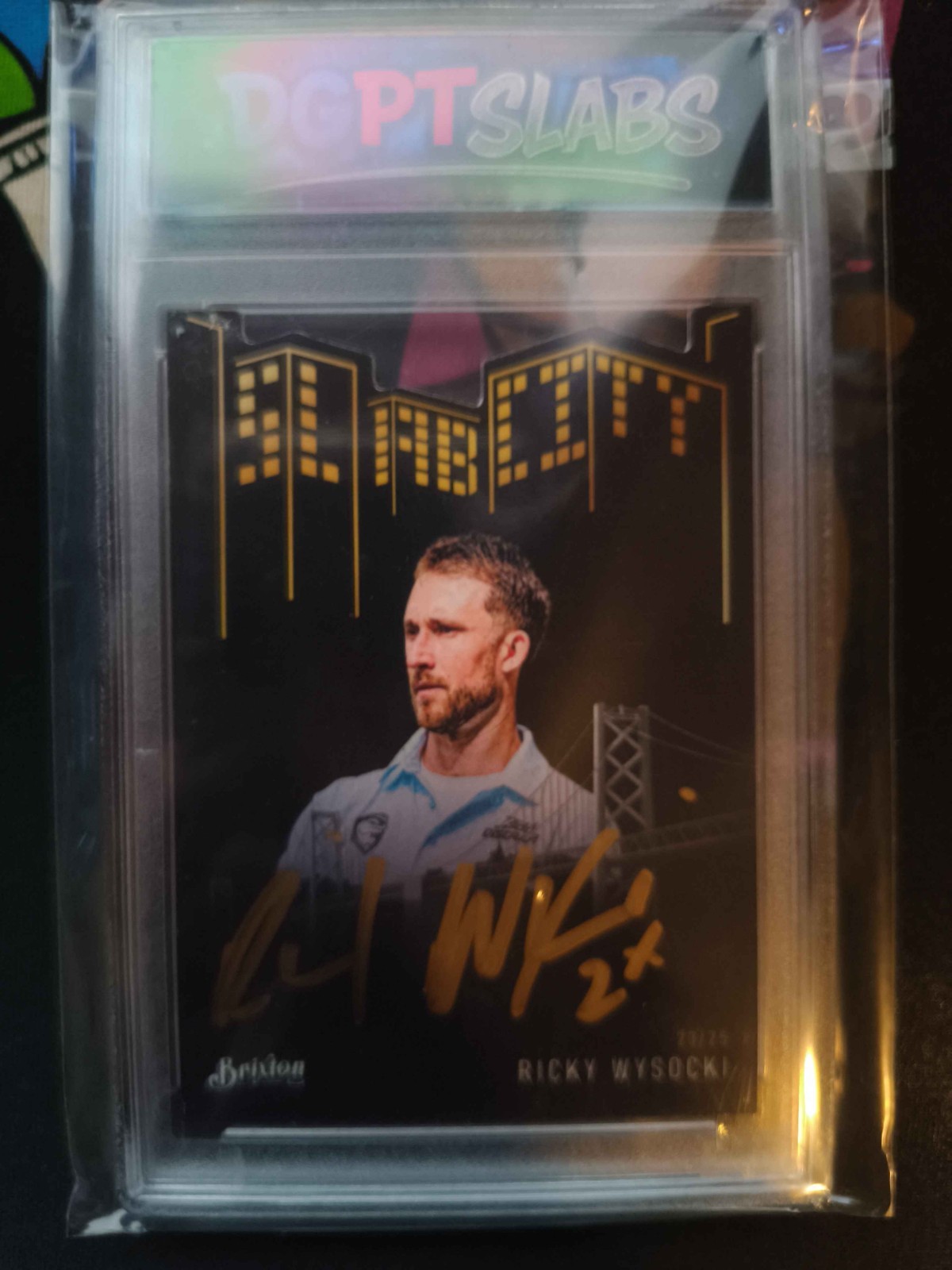 2025 Brixton DGPT Slab City Ricky Wysocki 20/25 Autograph Signature Disc Golf