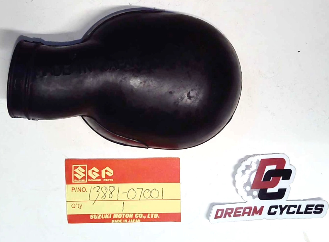 NOS GENUINE SUZUKI B100 KT120 B120 B105P OEM AIR CLEANER TUBE 13881-07001