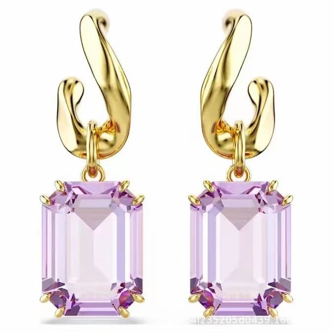 Swarovski Millenia Drop Earrings, Octagon Cut