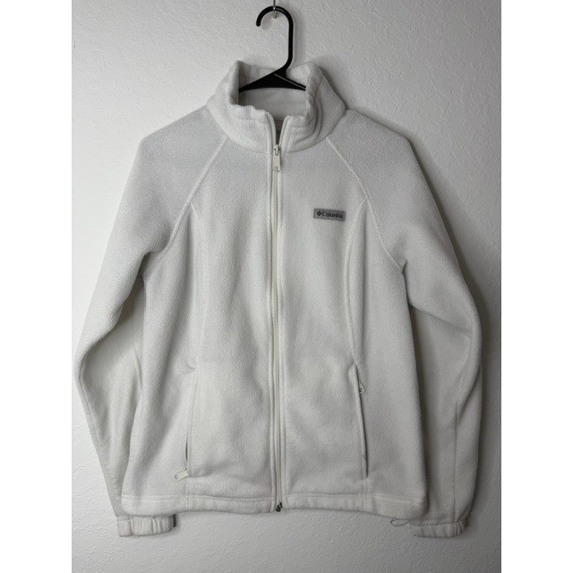 Columbia Womens Benton Springs Full Zip Fleece Jacket White Medium Columbia Womens Benton Springs Full Zip Fleece Jacket White Medium