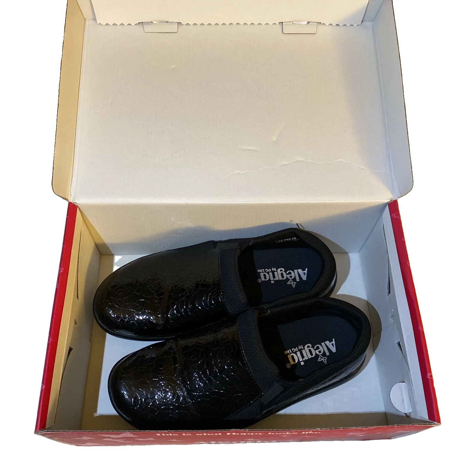 Alegria Women\'s Duette • Flourish Black • Non-Skid Nursing Shoes • Size 6-6.5 Alegria Women\'s Duette • Flourish Black • Non-Skid Nursing Shoes • Size 6-6.5