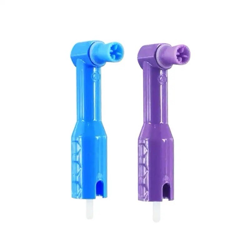 100pcs Dental Disposable Prophy Angles Premium Quality 90 Degree Purple Color
