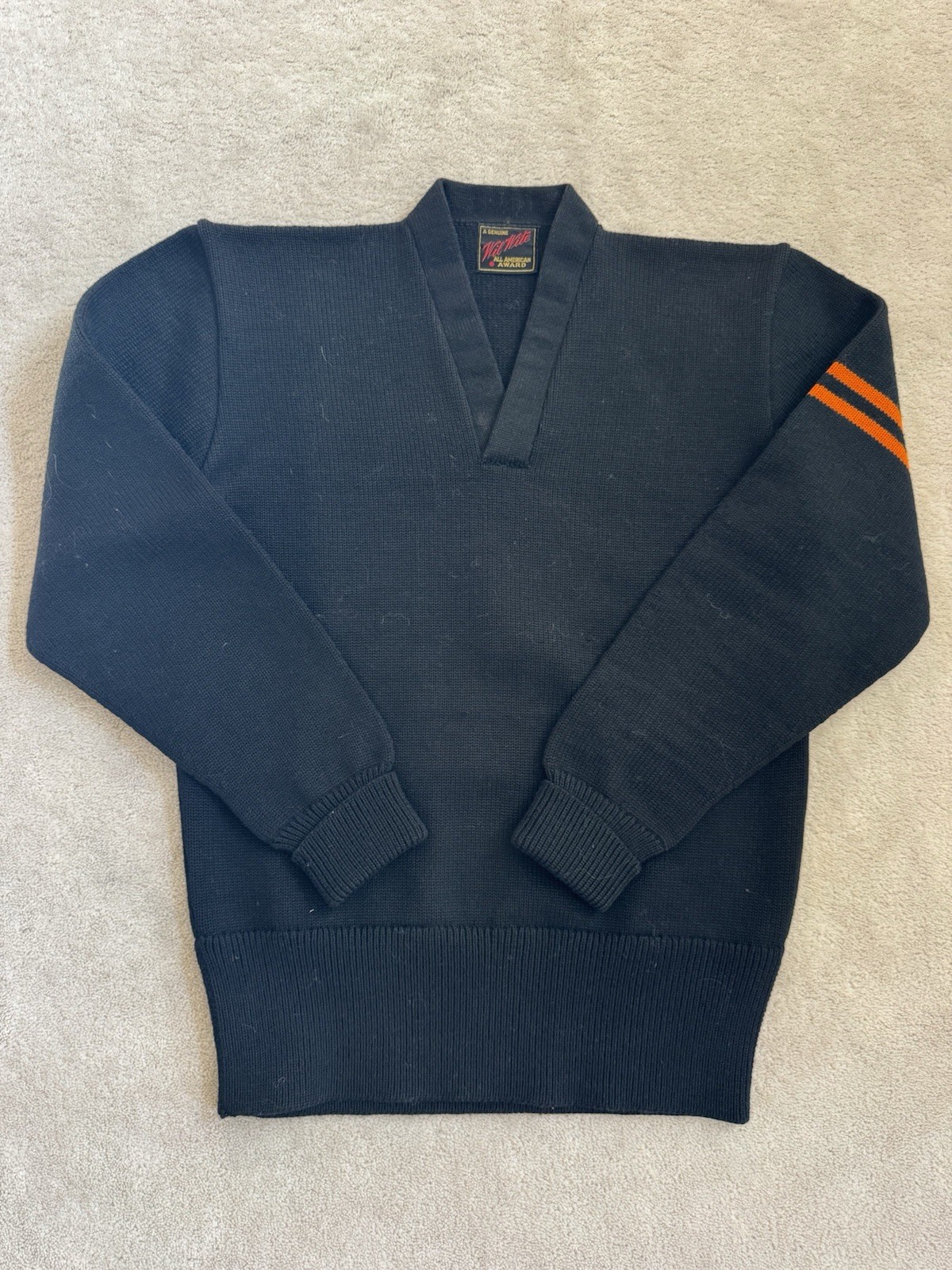 Circa 1930s Wil Wite Virgin Wool Heavy Knit Jersey Men’s S/M
