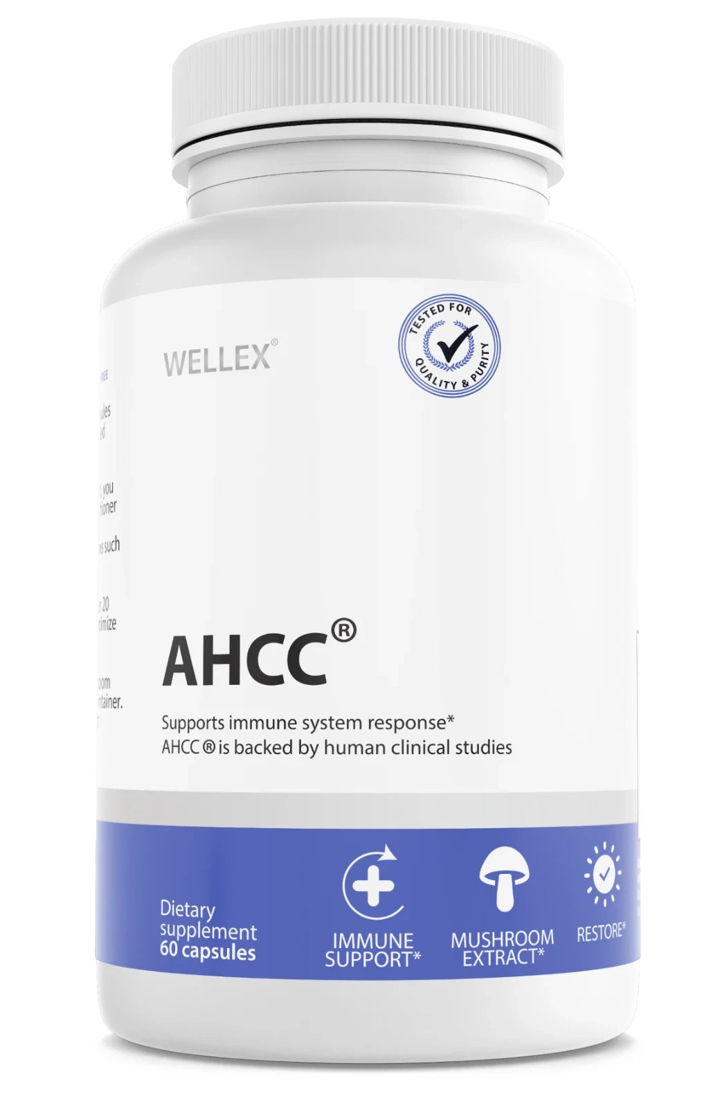 AHCC restore Immune Support Dietary Supplement 60 Capsules Pack Of 1