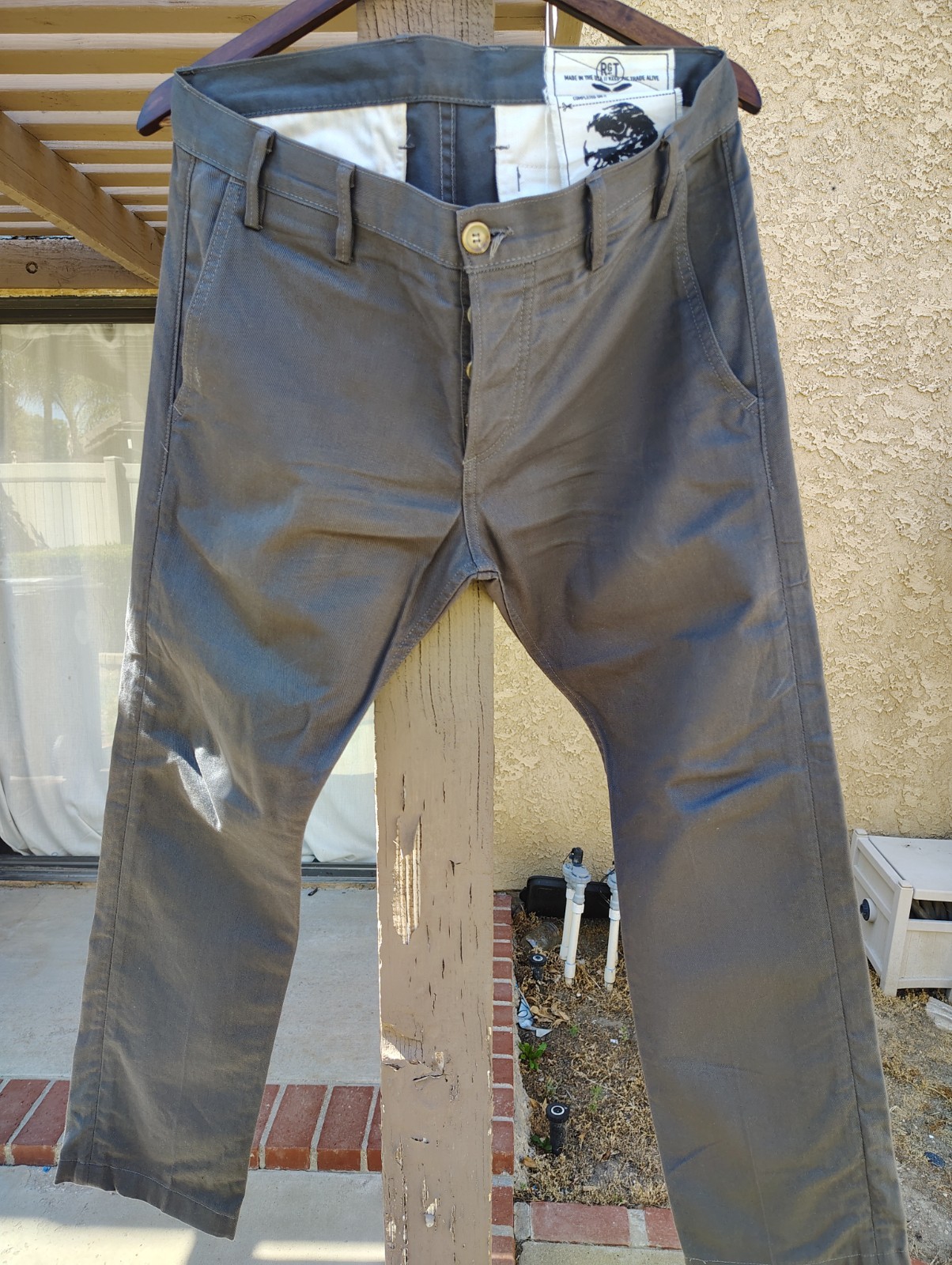 Rogue Territory Officer Trousers   Grey - Size 33