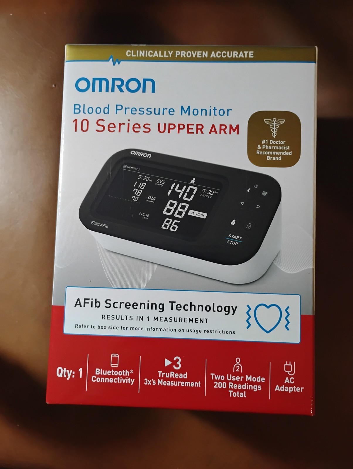 Omron 10 Series Upper Arm Blood Pressure Monitor **NEW** Factory sealed Omron 10 Series Upper Arm Blood Pressure Monitor **NEW** Factory sealed