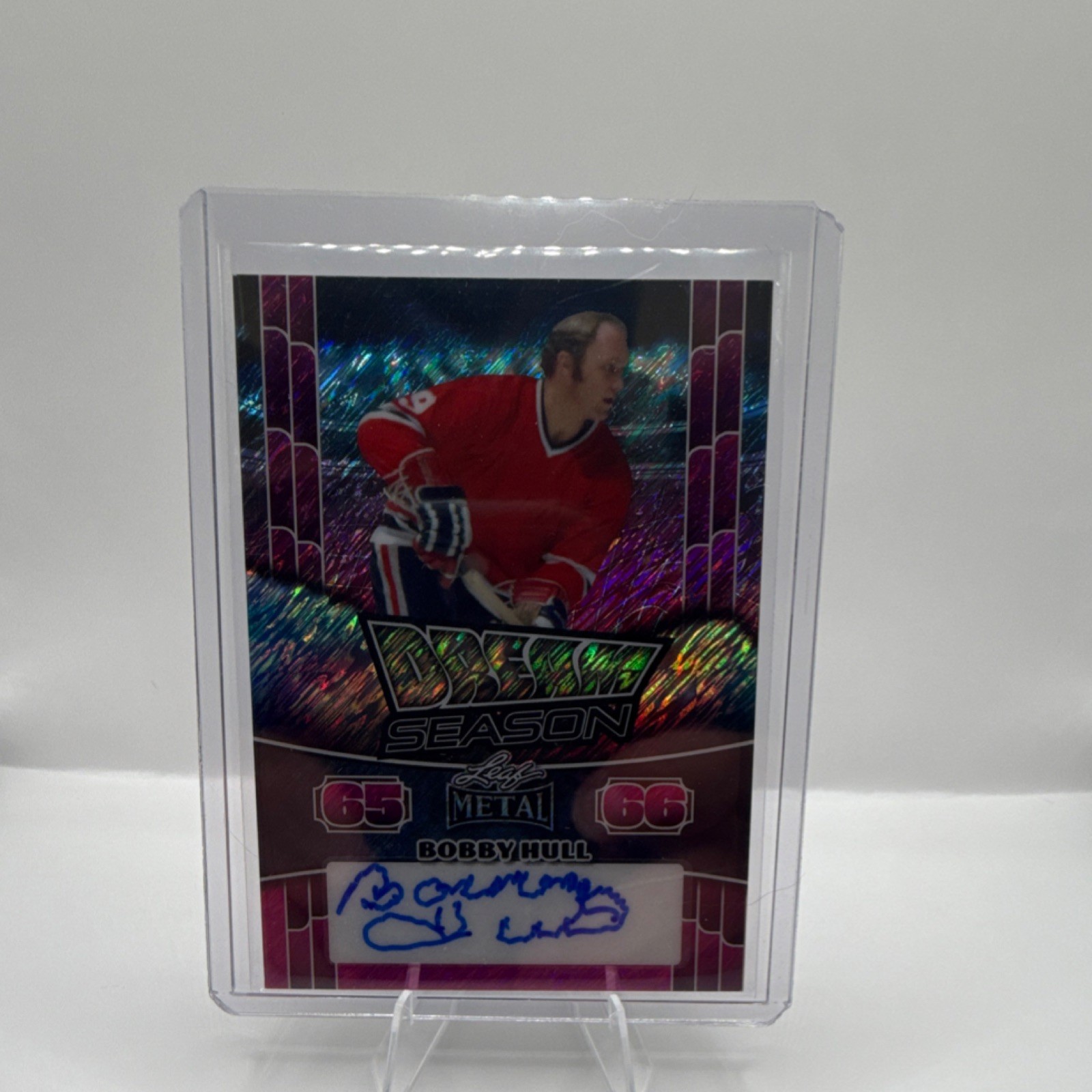 Leaf Metal 2025 Dream Season Bobby Hull Chicago Blackhawks DS-BH1 Auto 3/5 Leaf Metal 2025 Dream Season Bobby Hull Chicago Blackhawks DS-BH1 Auto 3/5