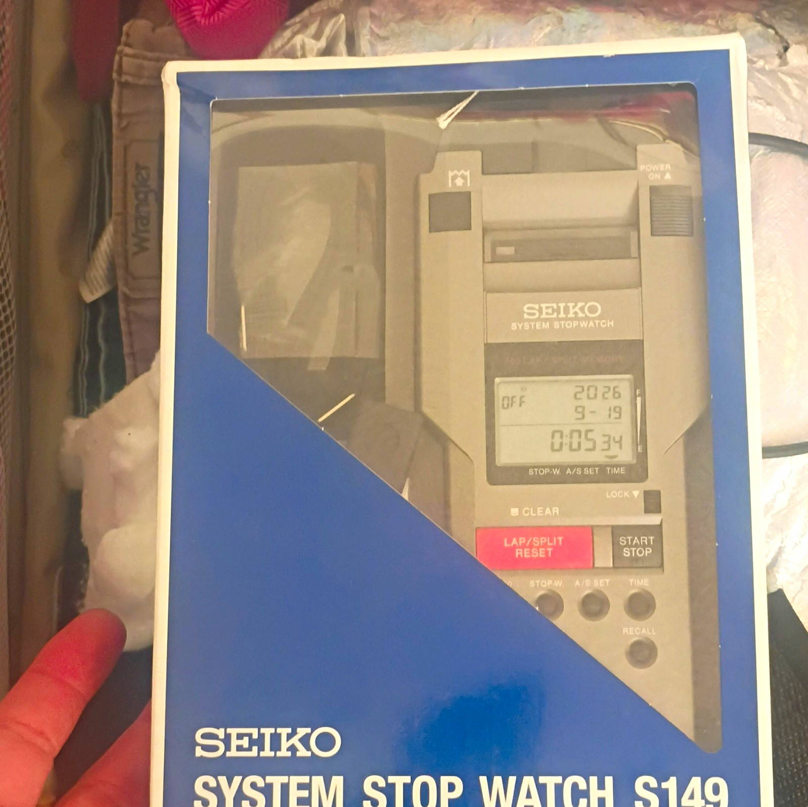 Seiko Stopwatch Seiko S149 (MPN S149) Gray Plastic Hand Timer Seiko Stopwatch Seiko S149 (MPN S149) Gray Plastic Hand Timer