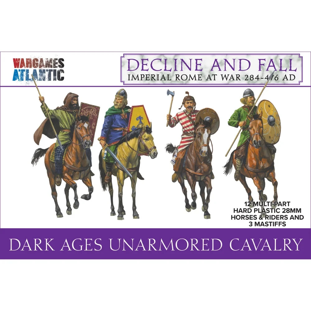 Wargames Atlantic Dark Ages Unarmored Cavalry Barons War Pillage 28mm