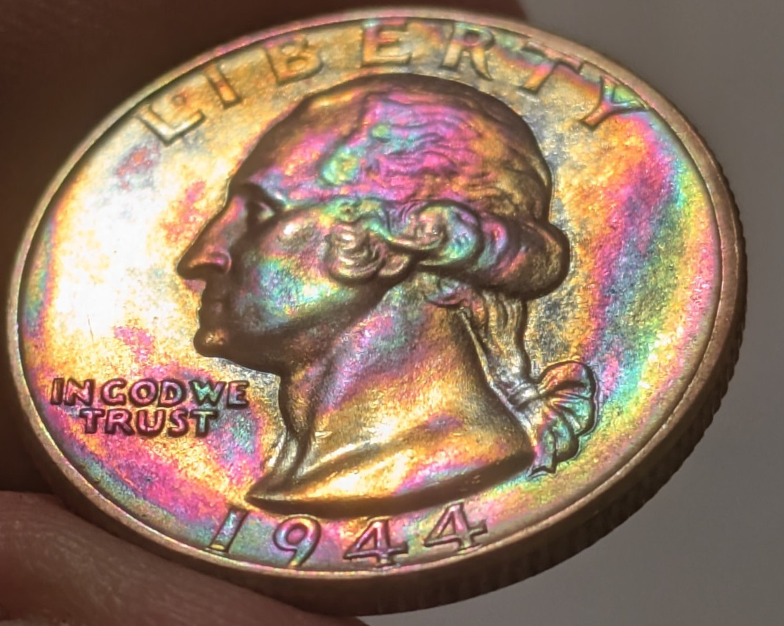 1944 ** Washington Quarter ** Beautiful Color \ 1944 ** Washington Quarter ** Beautiful Color \