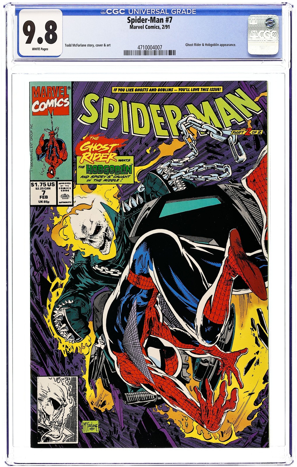 Spider-Man #7 CGC 9.8 1991 4710004007