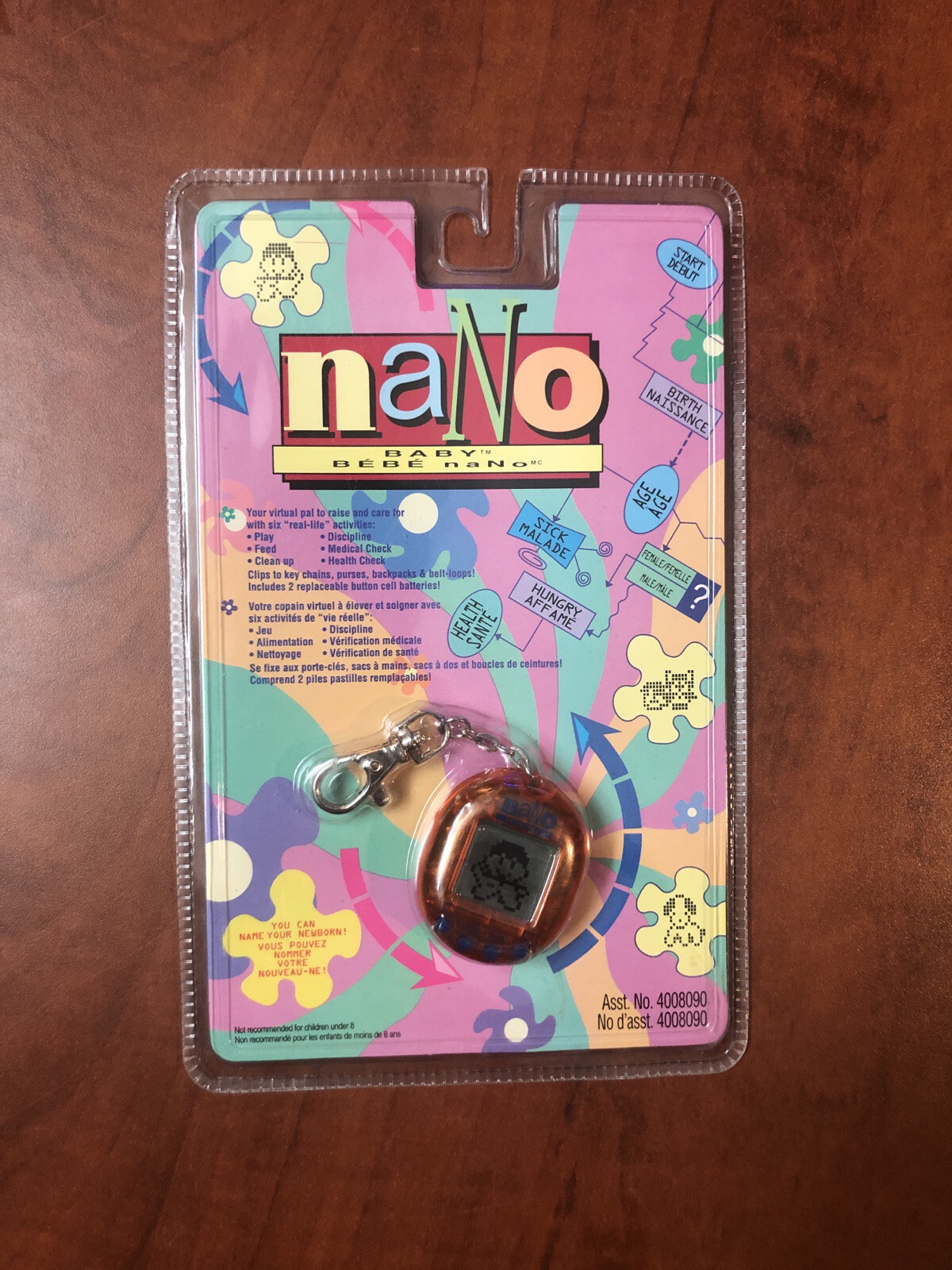Vintage 1997 Orange Nano Baby Digital Pet - New Sealed / Original Packaging