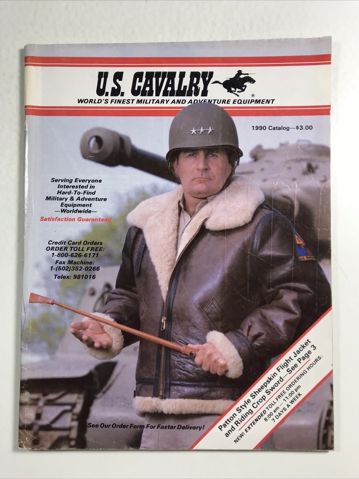 US CAVALRY catalog 1990 Military and Adventure Equipment