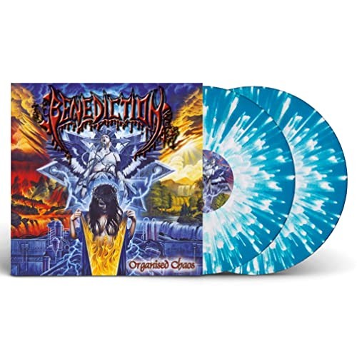 Benediction Organised Chaos (Light Blue W/ White Splatter Vinyl 2Lp) Records & L