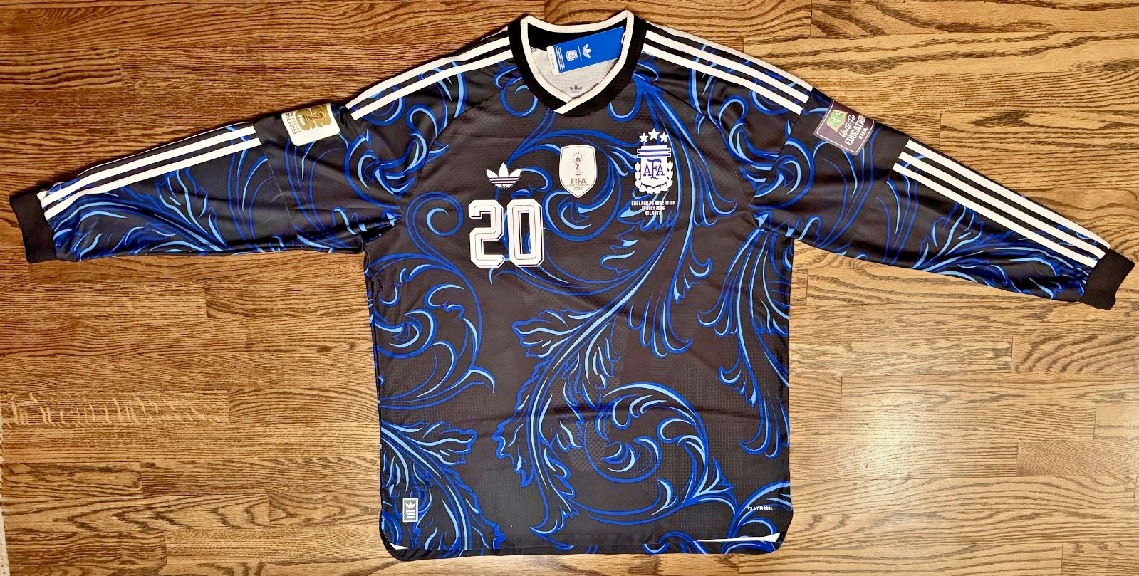 AUTHENTIC adidas Argentina 2026/27 Away Long Sleeve Jersey — KB0643 — Size 2XL