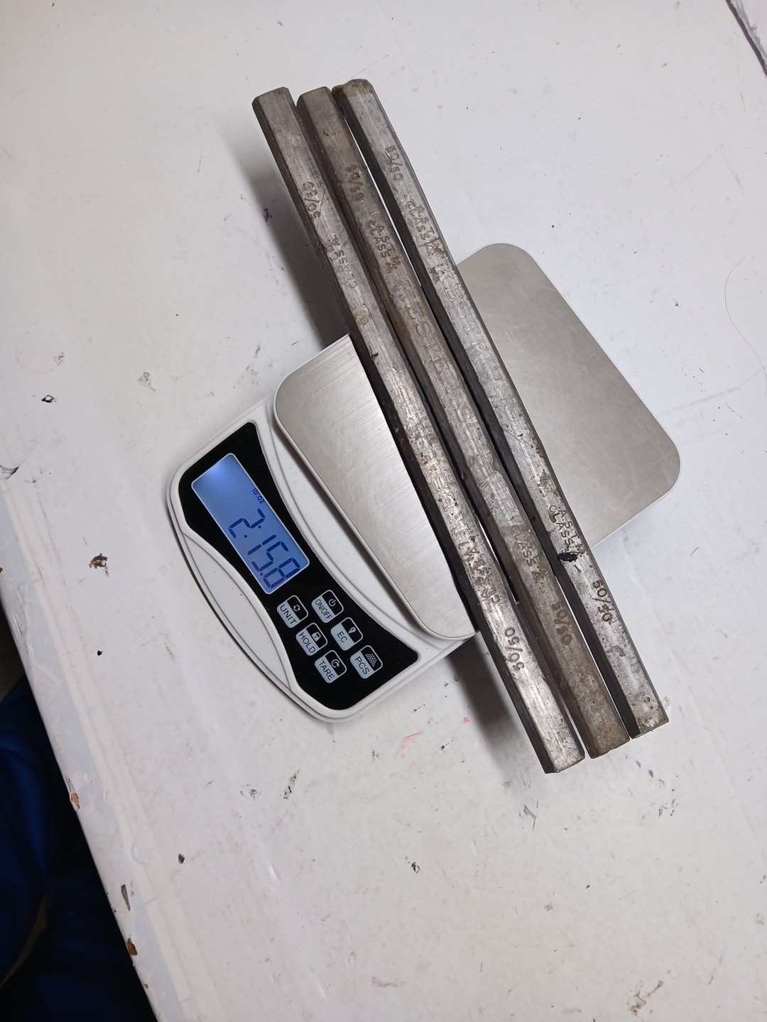EXTREMELY RARE VINTAGE KESTER Solder bars, 50/50   3 Sticks  Class M 3lbs Total