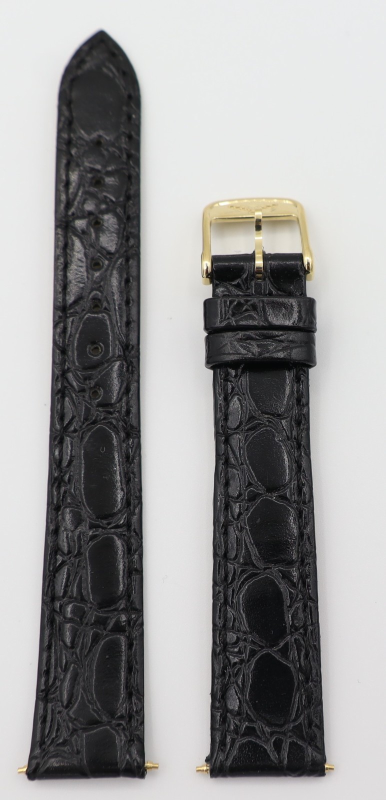 Longines Semi Matt Black Calf Leather Strap 14mm L447968872 Longines Semi Matt Black Calf Leather Strap 14mm L447968872