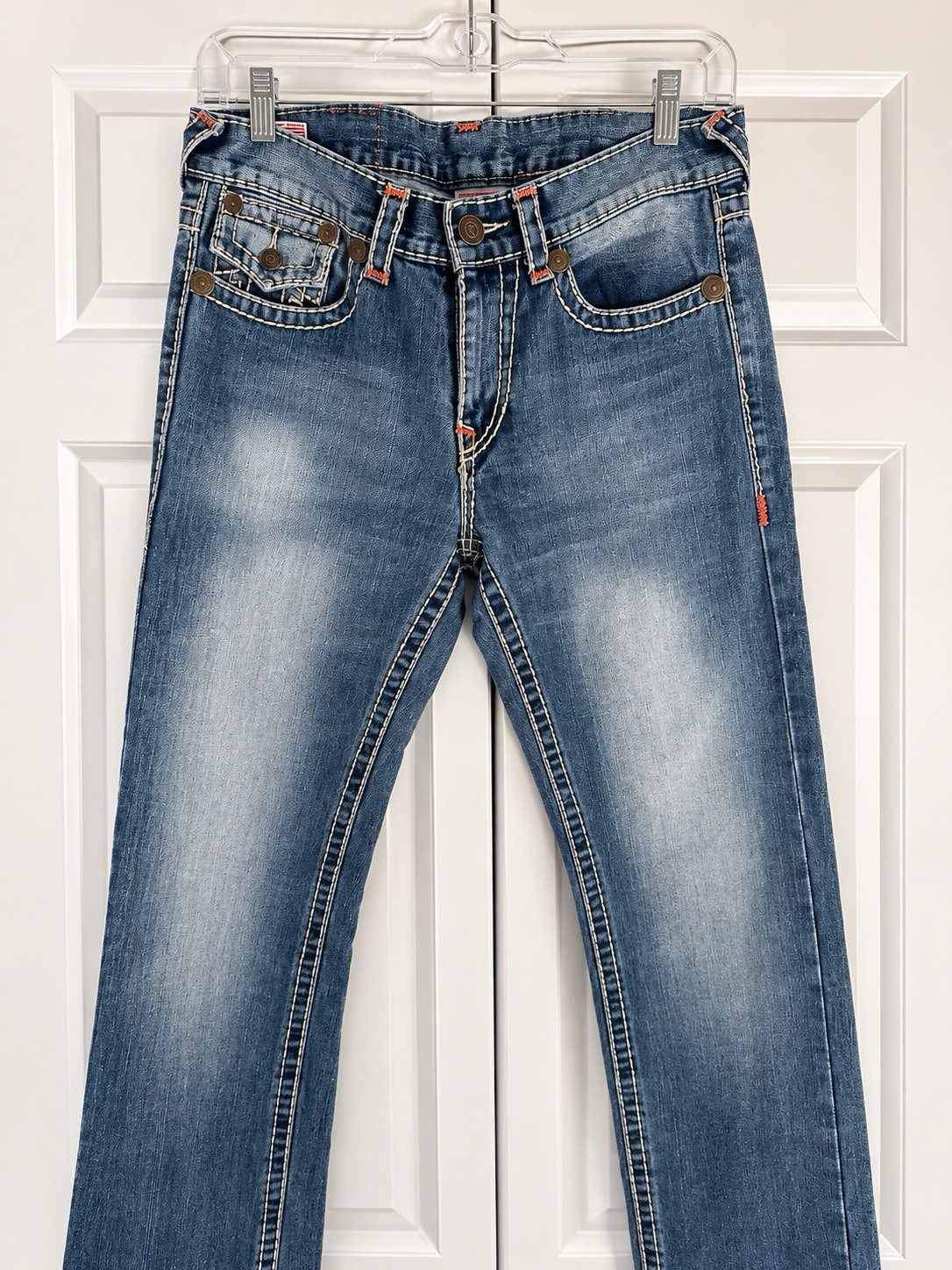 True Religion Ricky Super T Jeans Men’s 32 Made USA Big Stitch Y2K Distressed