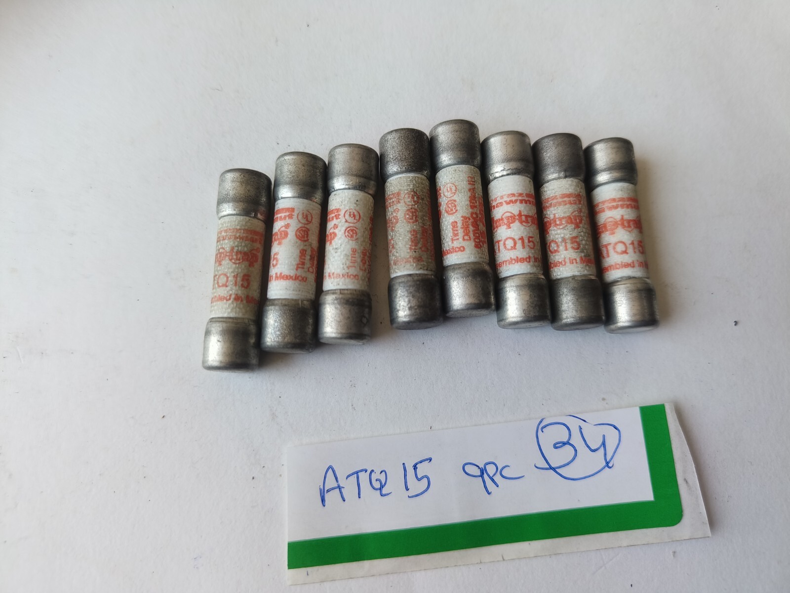 Frerraz Sawmut Fuses ATQ 15 Midget Time-Delay (lot of 9 pc free fast shipping