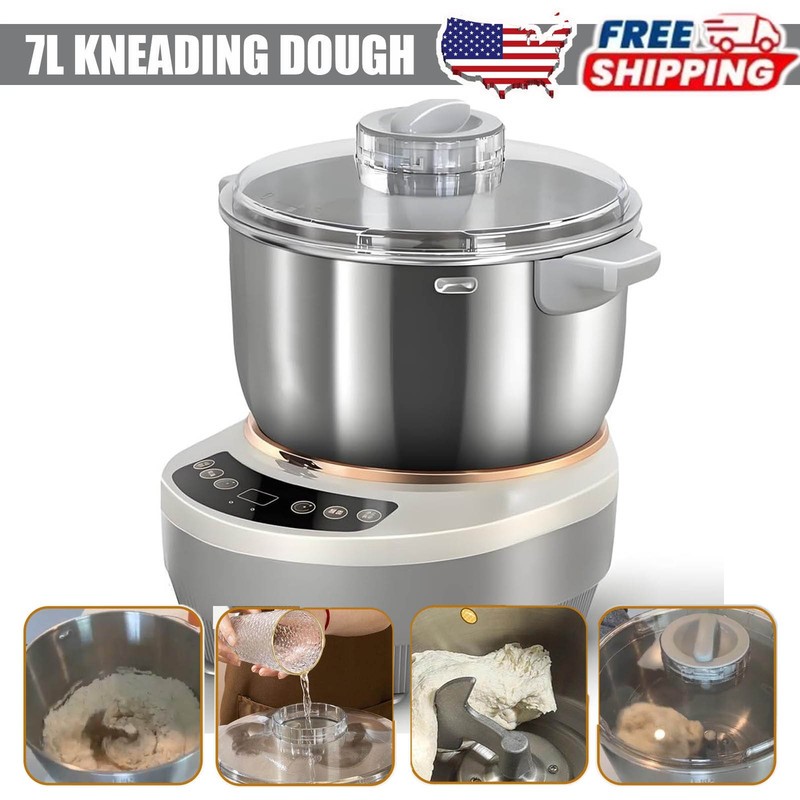 7L Dough Mixer Electric Kneading Dough  Flour Mixer Household