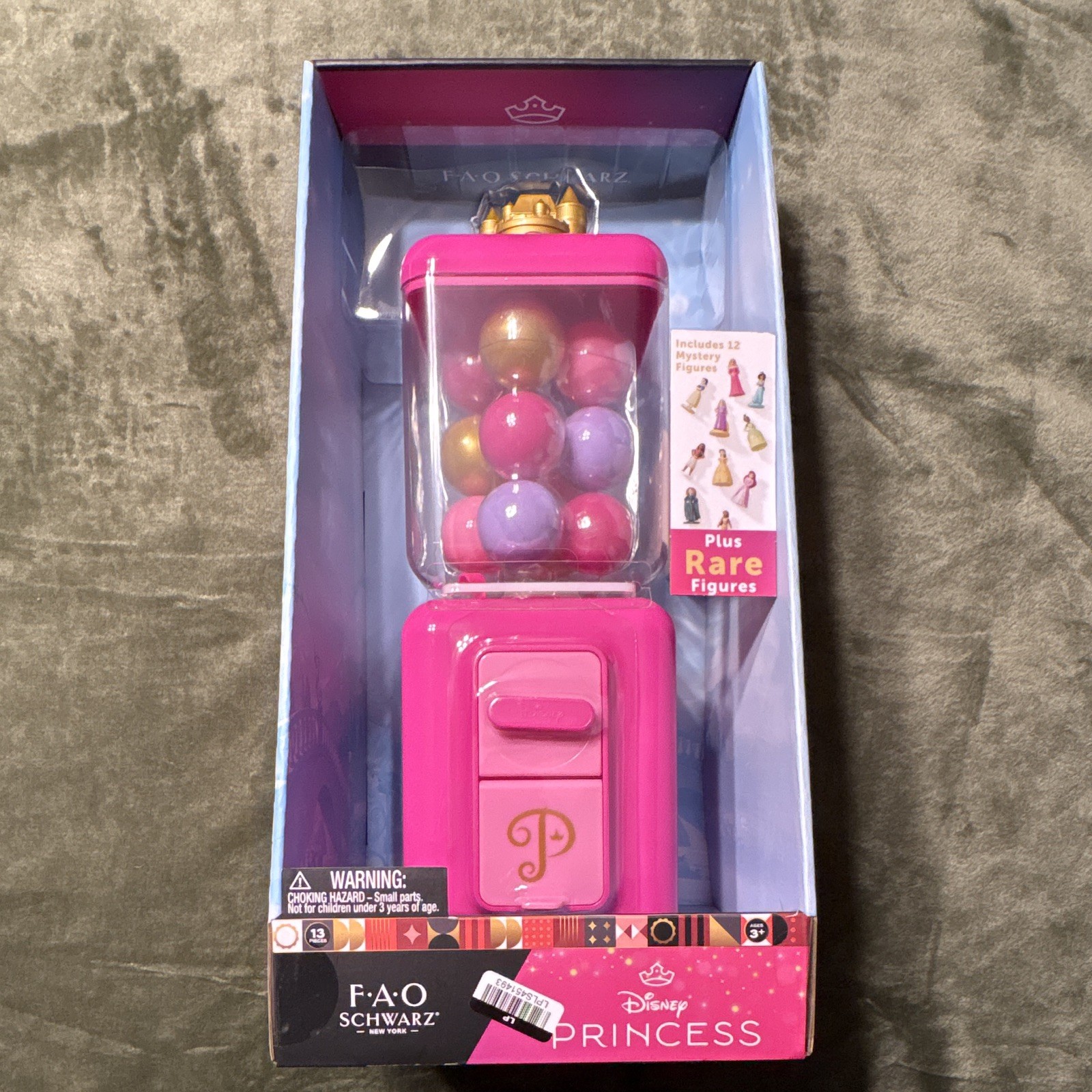 FAO Schwarz Disney Princess Mystery & Rare Figures Mini Vending Machine, 13pk