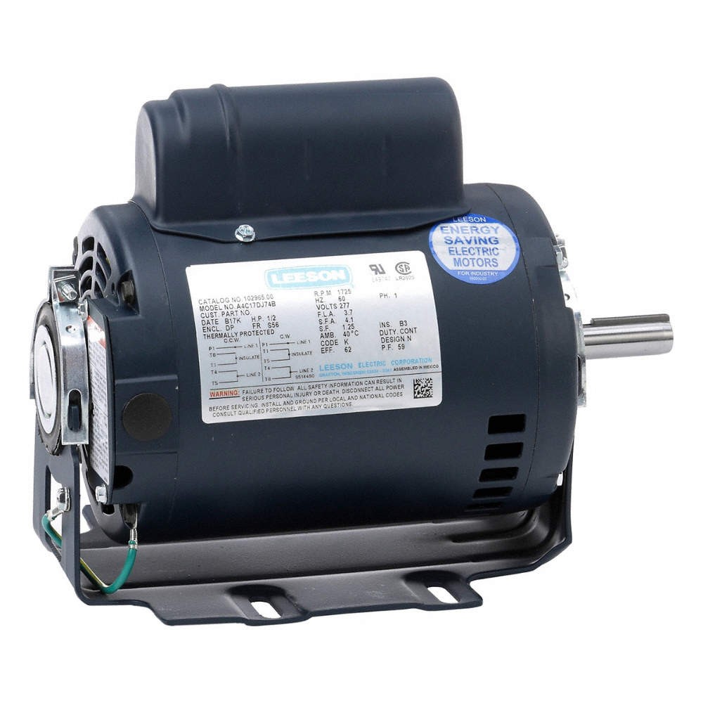 LEESON 102965.00 Direct Drive Blower Motor,277V AC 820H20