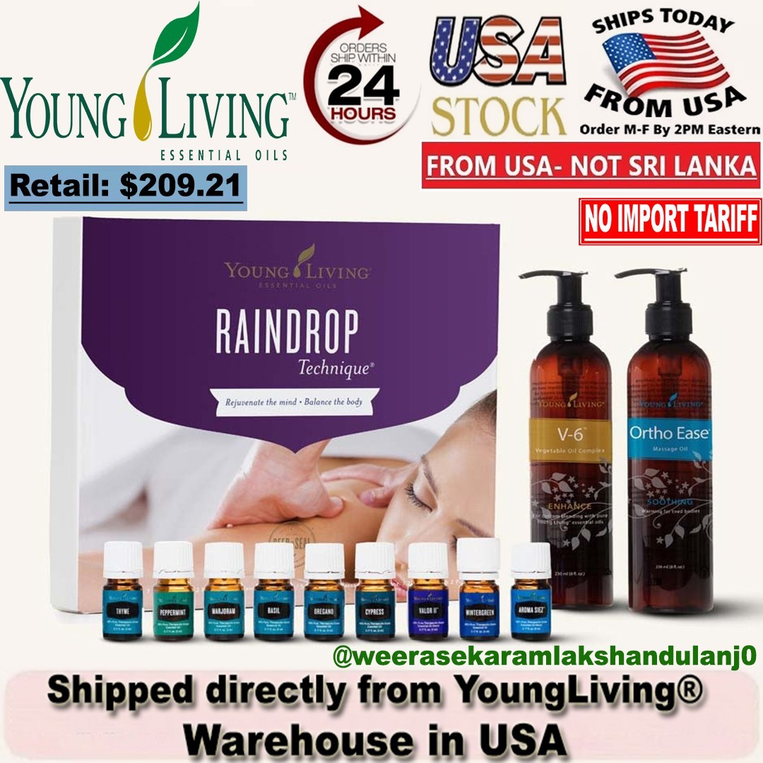 Young Living Raindrop Technique Essential Oil Collection Kit NEW ❗US Seller❗