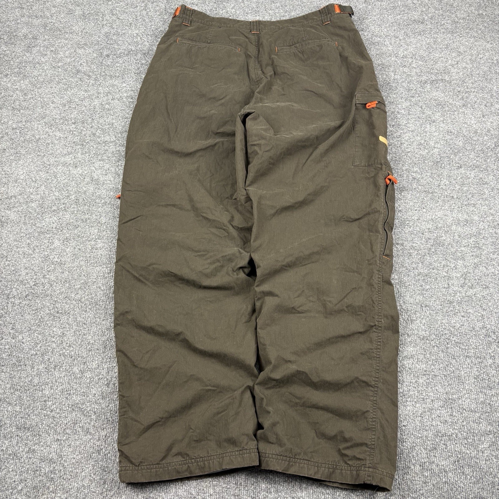 Vintage Aeropostale Pants Mens XL Green OG Lined Nylon Military Cargo Y2K 90s