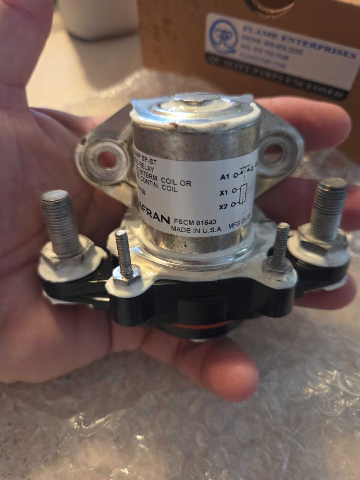 DC power relay 1972 Piper Cherokee. New part.
