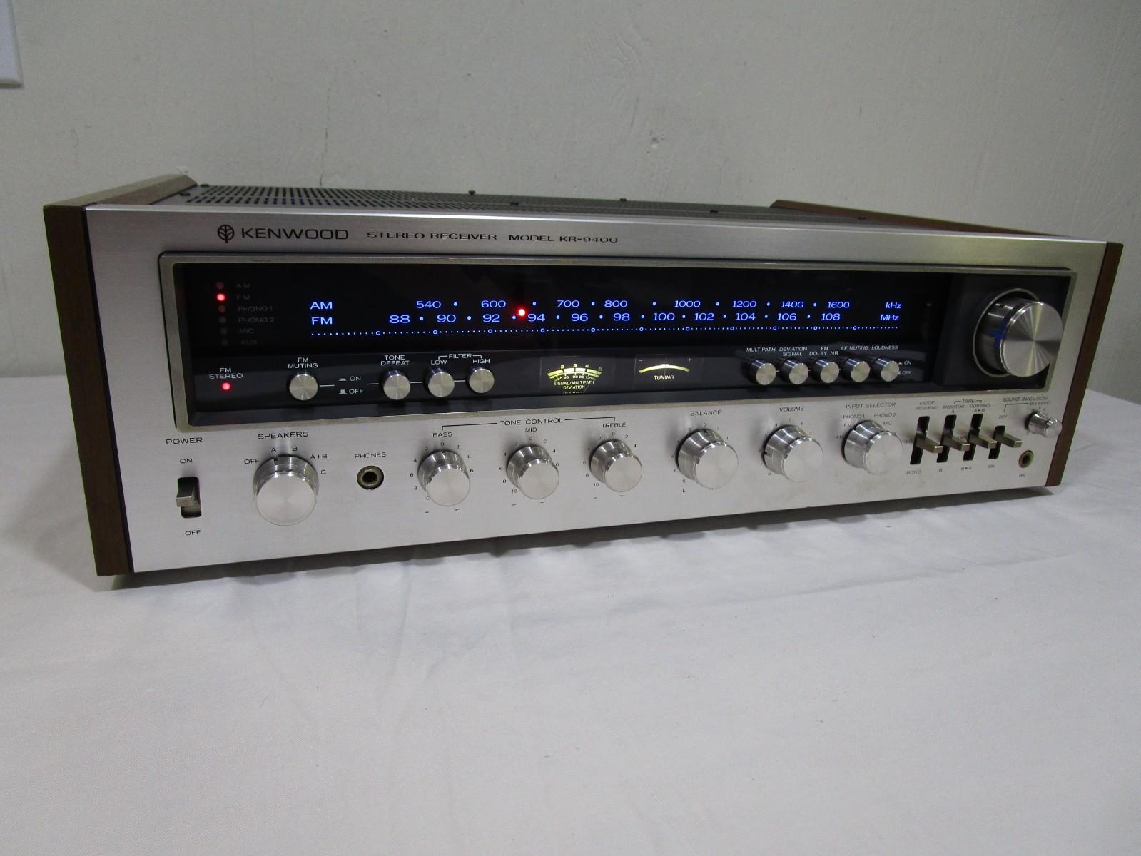 Very Nice Kenwood KR-9400 Stereo Receiver - LED Upgrade - Serviced ------- Cool Very Nice Kenwood KR-9400 Stereo Receiver - LED Upgrade - Serviced ------- Cool