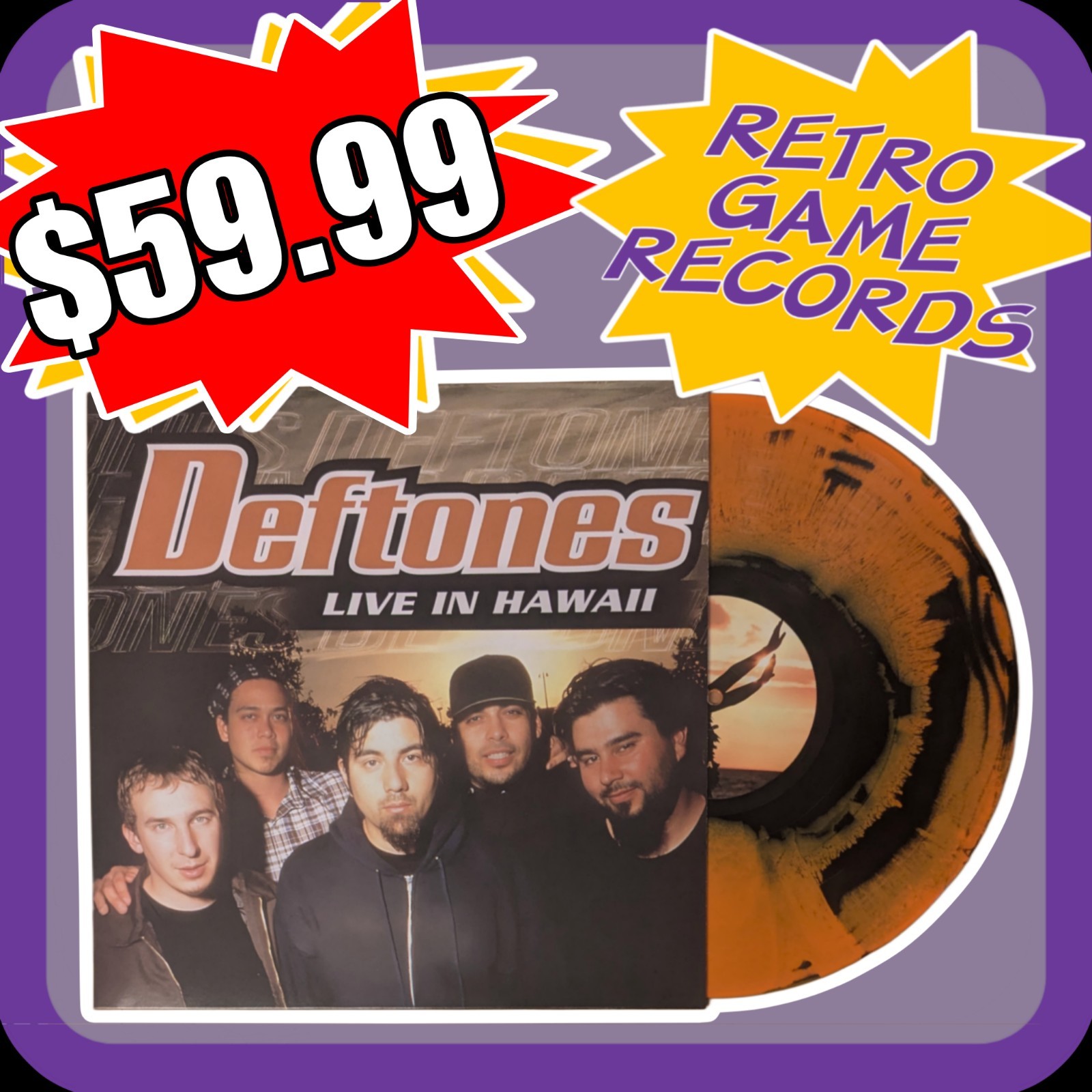 Deftones Live In Hawaii Vinyl Album