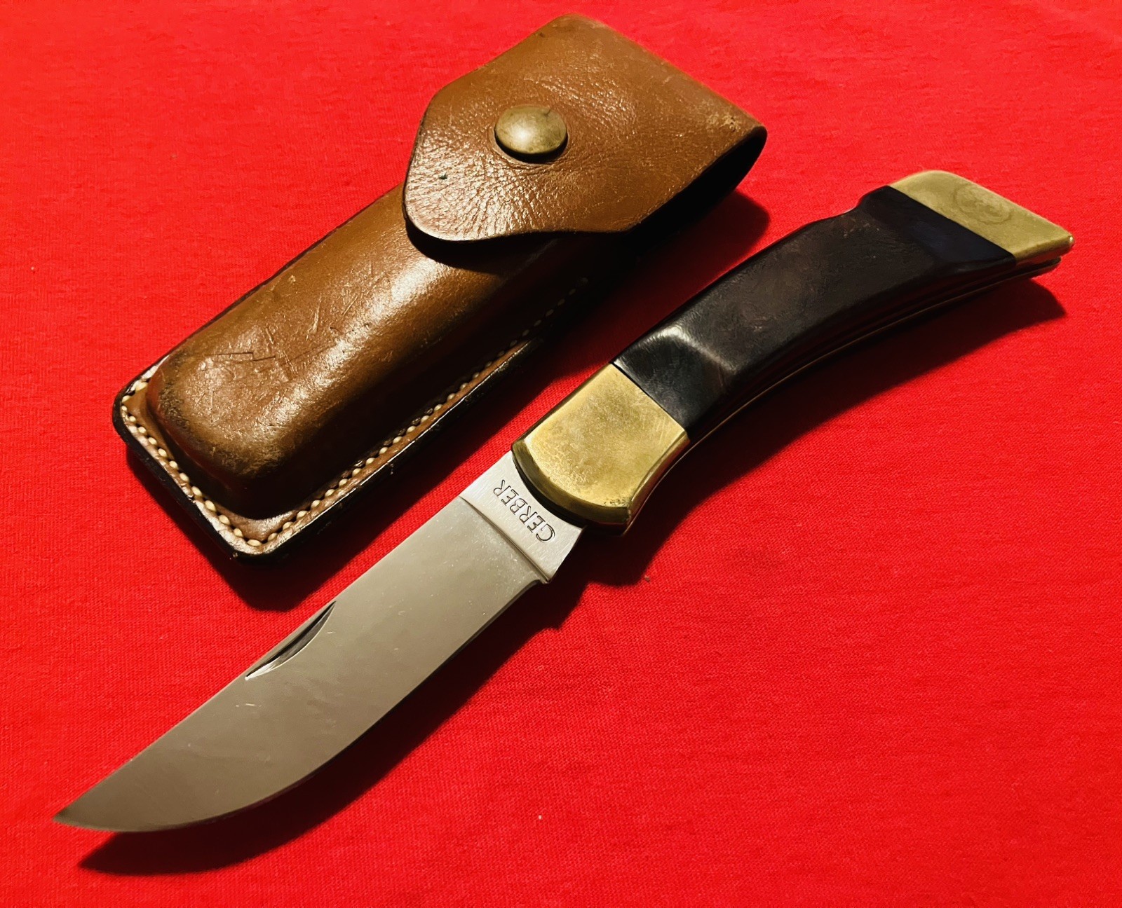 Gerber Portland OR USA FS III Folding Sportsman Knife w/ Original Sheath Gerber Portland OR USA FS III Folding Sportsman Knife w/ Original Sheath