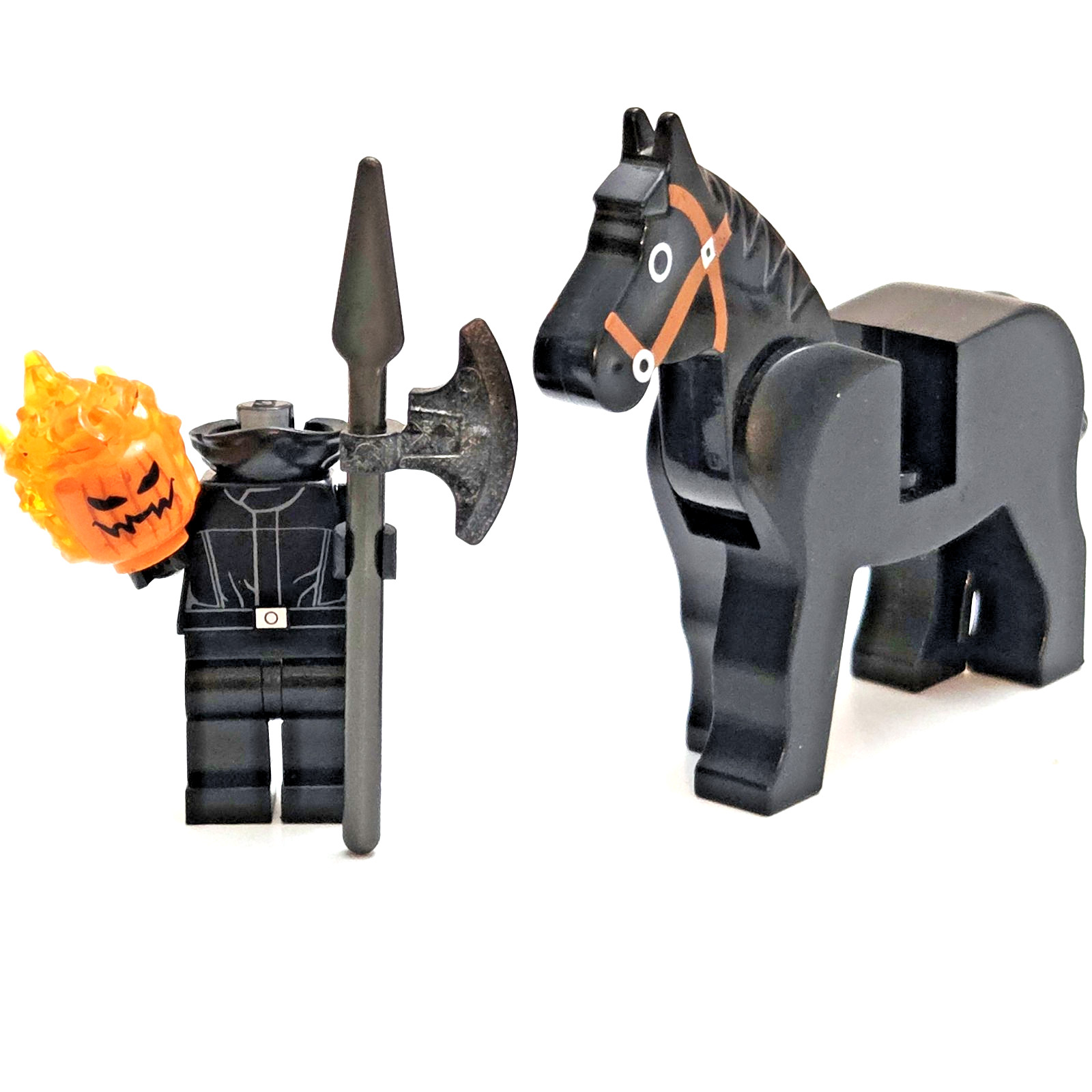 Lego Headless Horseman Minifigure w/ Black Horse Sleepy Hollow Ichabod Crane