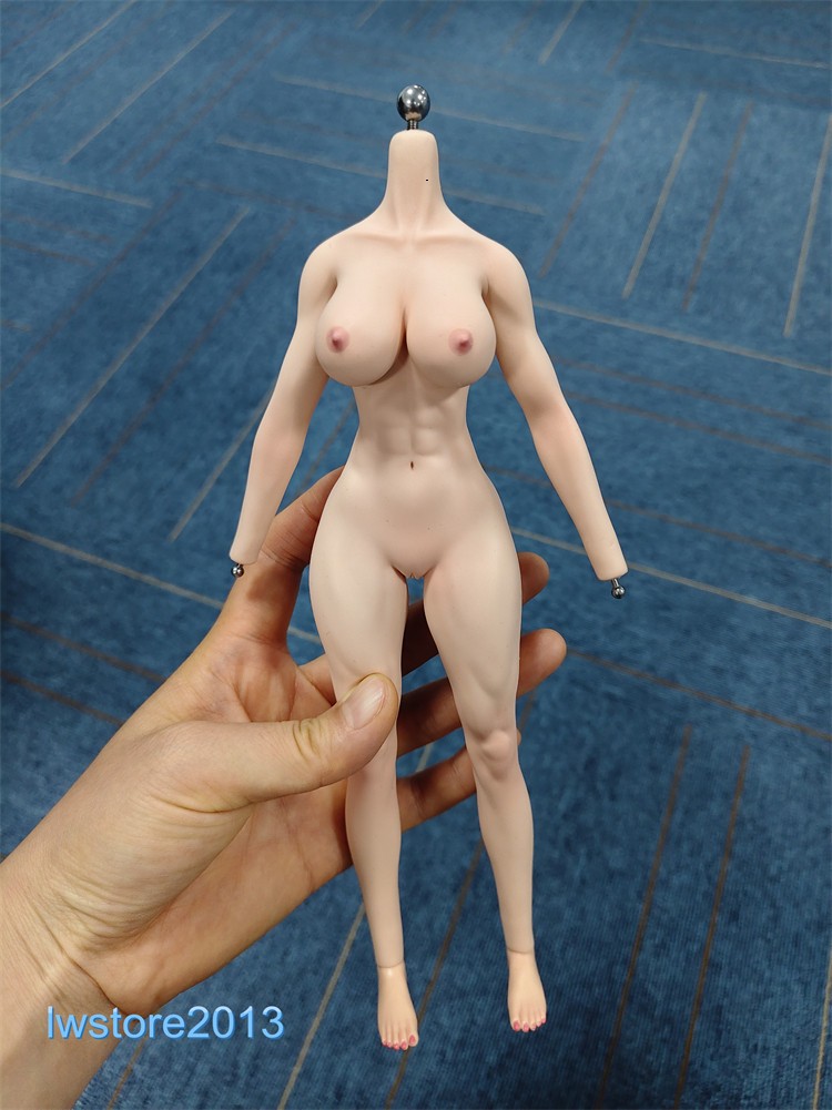 YM507 1/6 Female Body Makeup Pale Skin Large Breast Muscle Girl 12\