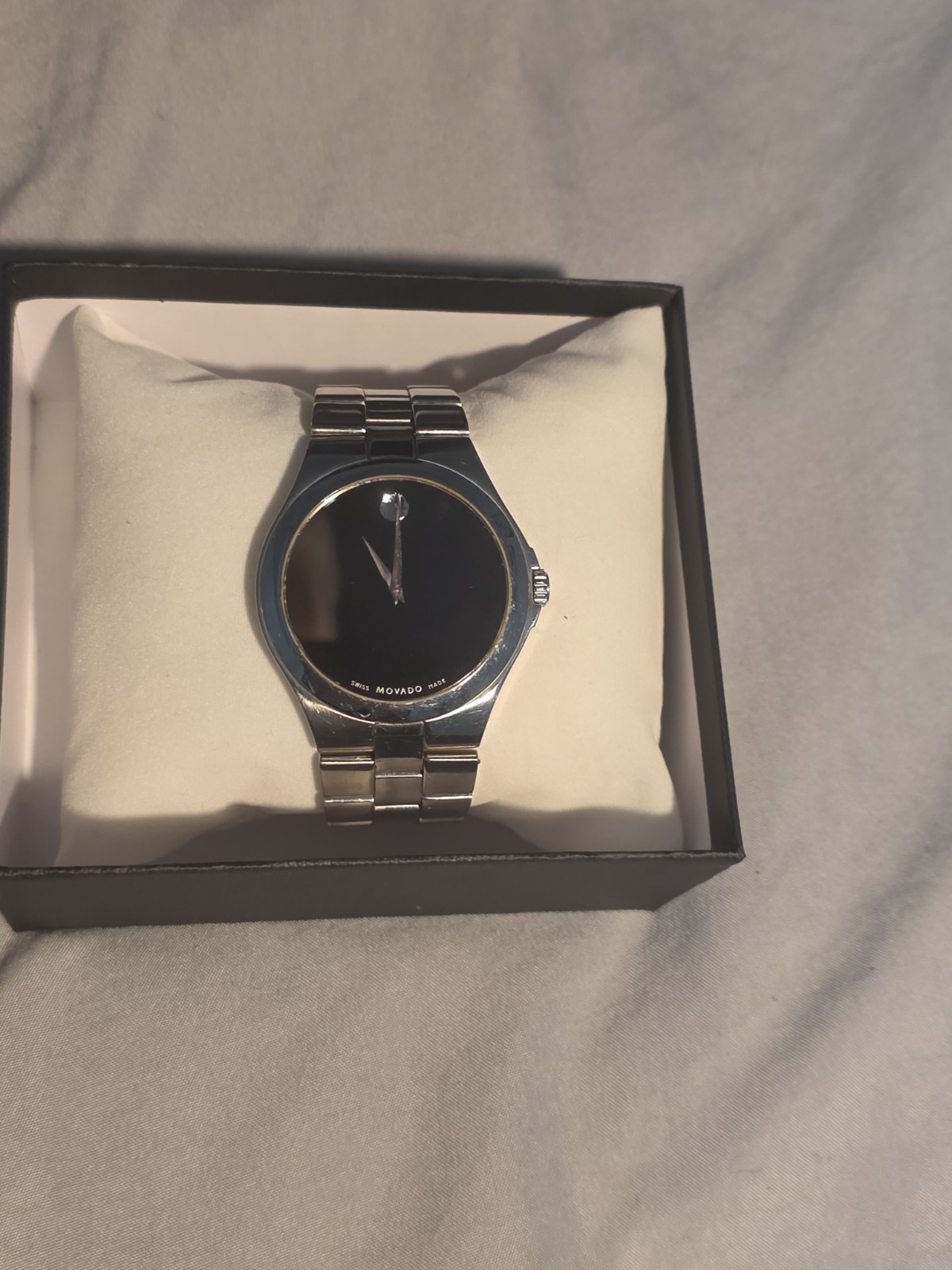 Movado Juro Men\'s Black Dial Watch - 0607442