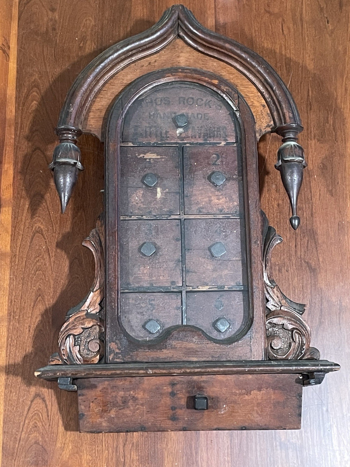 Antique OOAK Cigar Store Display Cabinet Folk Art Amazing 1900s Gorgeous Patina