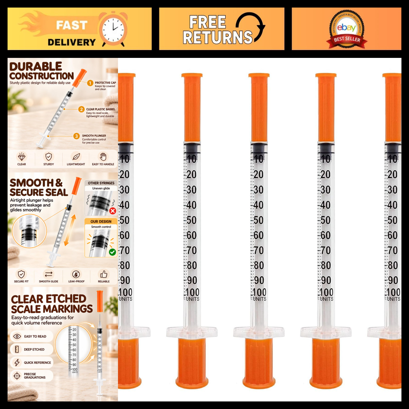 100 Pack 1ml 31 Gauge 1/4\ 100 Pack 1ml 31 Gauge 1/4\
