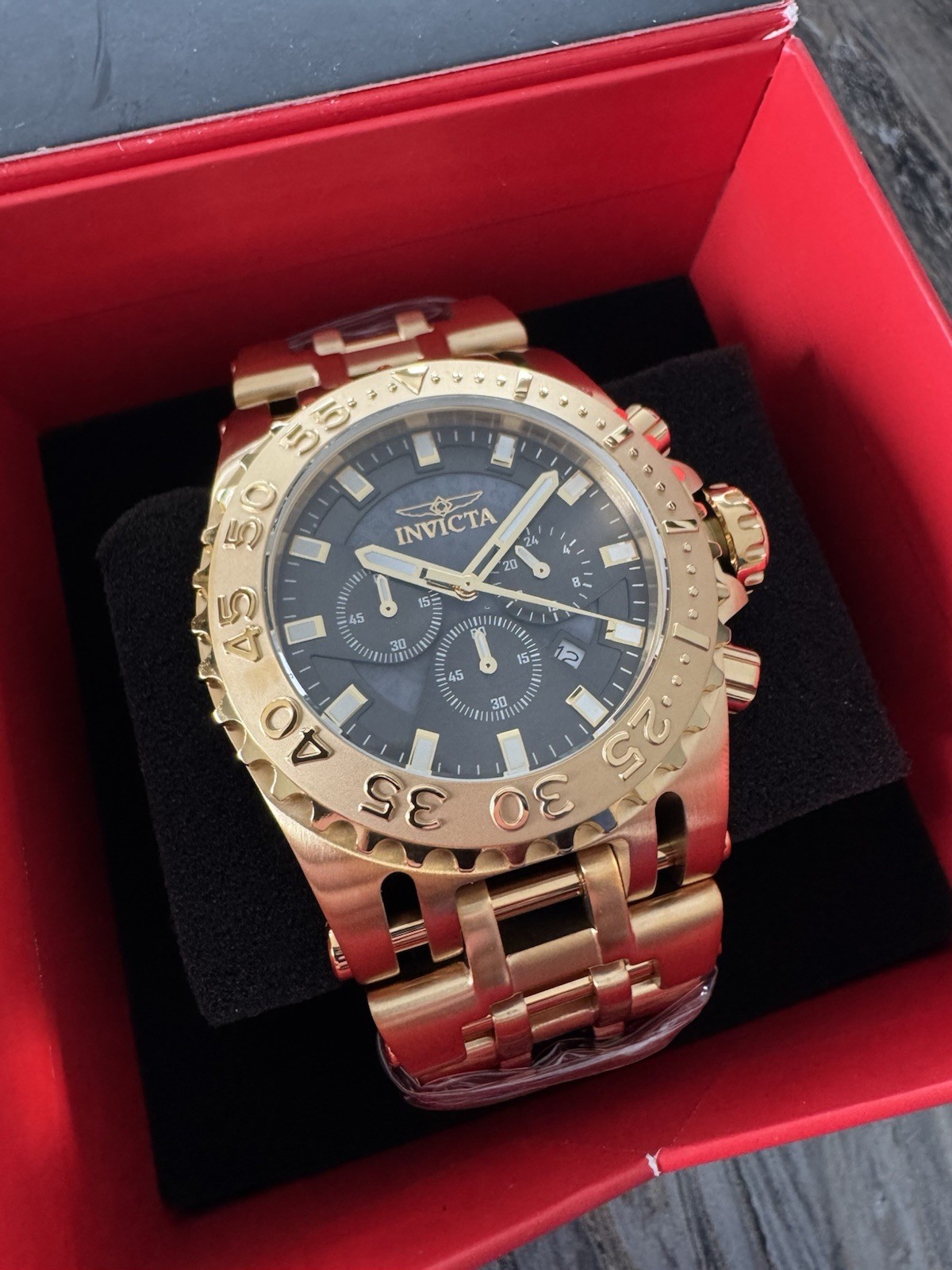 Invicta Chaos X Coalition Forces Men\'s Chrono Watch 50mm Gold (49763)
