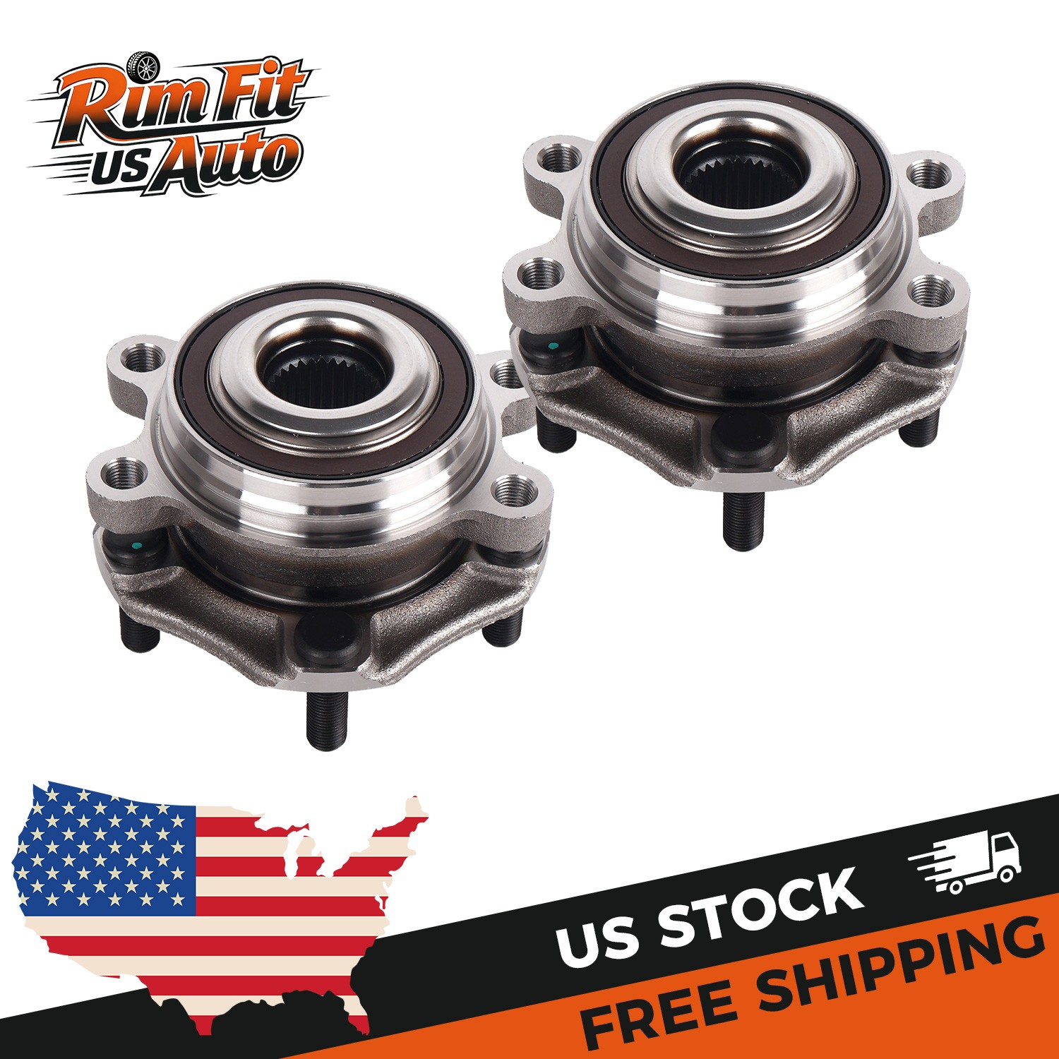 Front Wheel Hub Bearing Assembly For Altima Nissan 2019 2020 2021-2023 New Pair