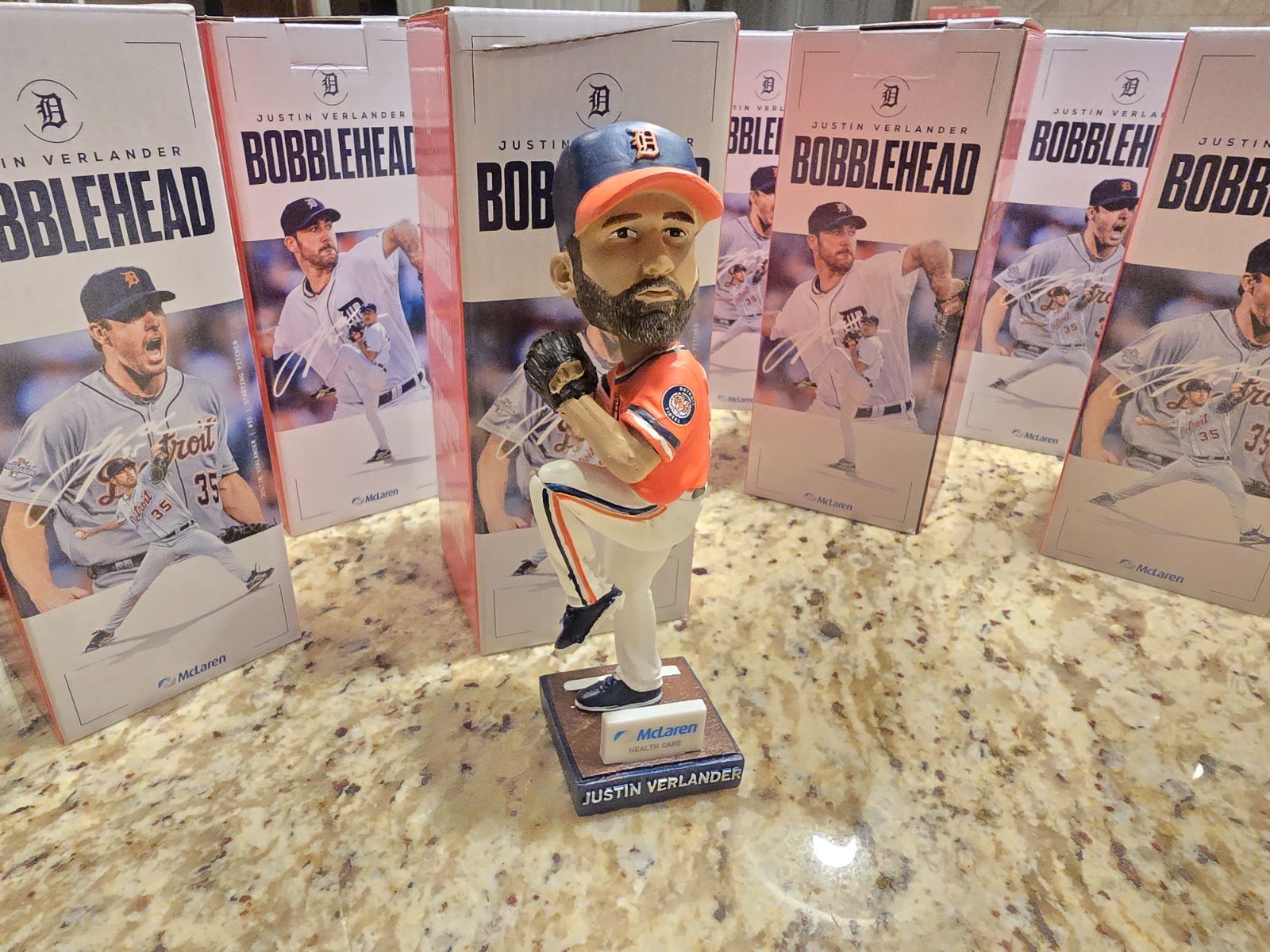 Justin Verlander Bobblehead SGA 9/25/26  Brand New in hand SHips Today
