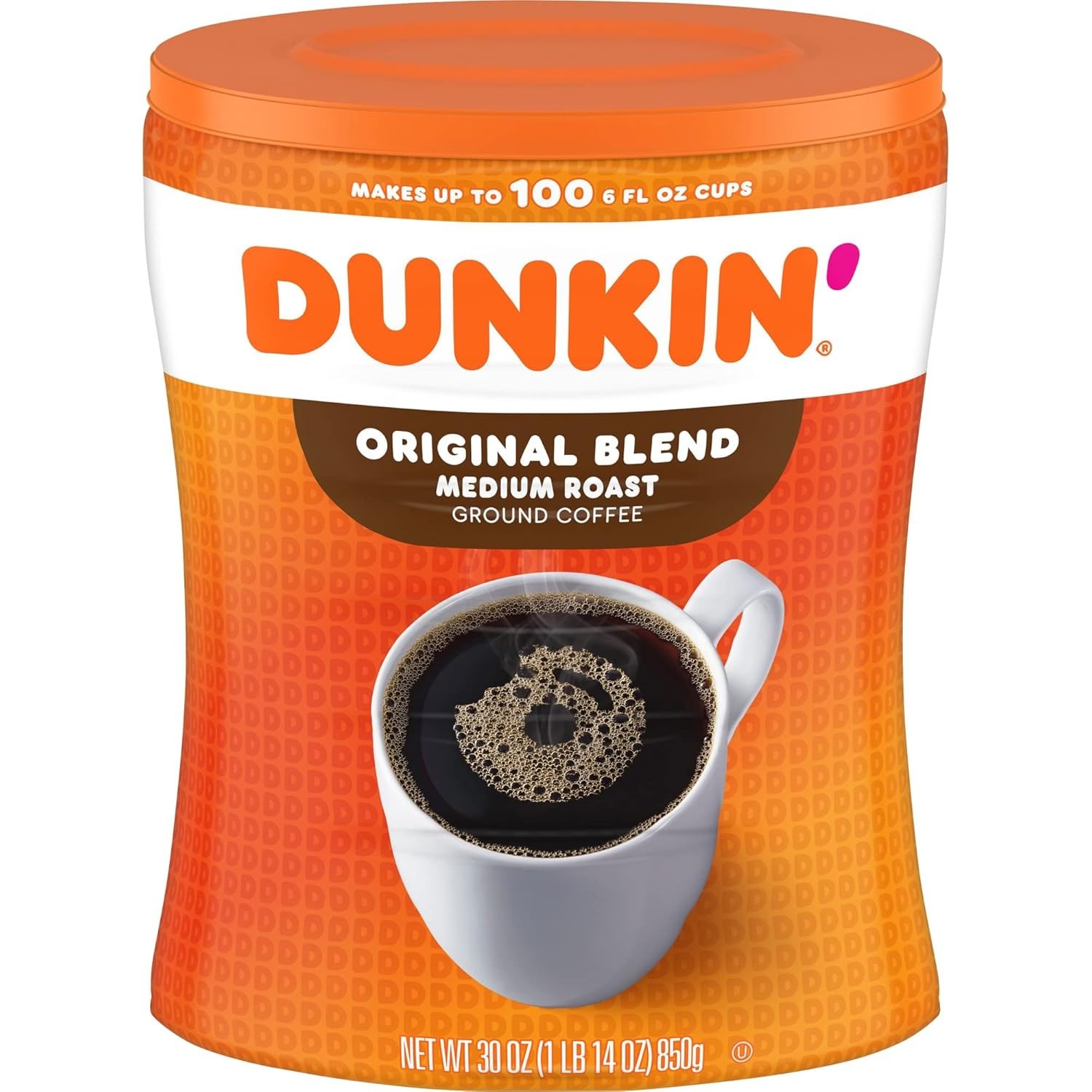 DUNKIN' Original Blend Medium Roast Ground Coffee, 30 Ounce