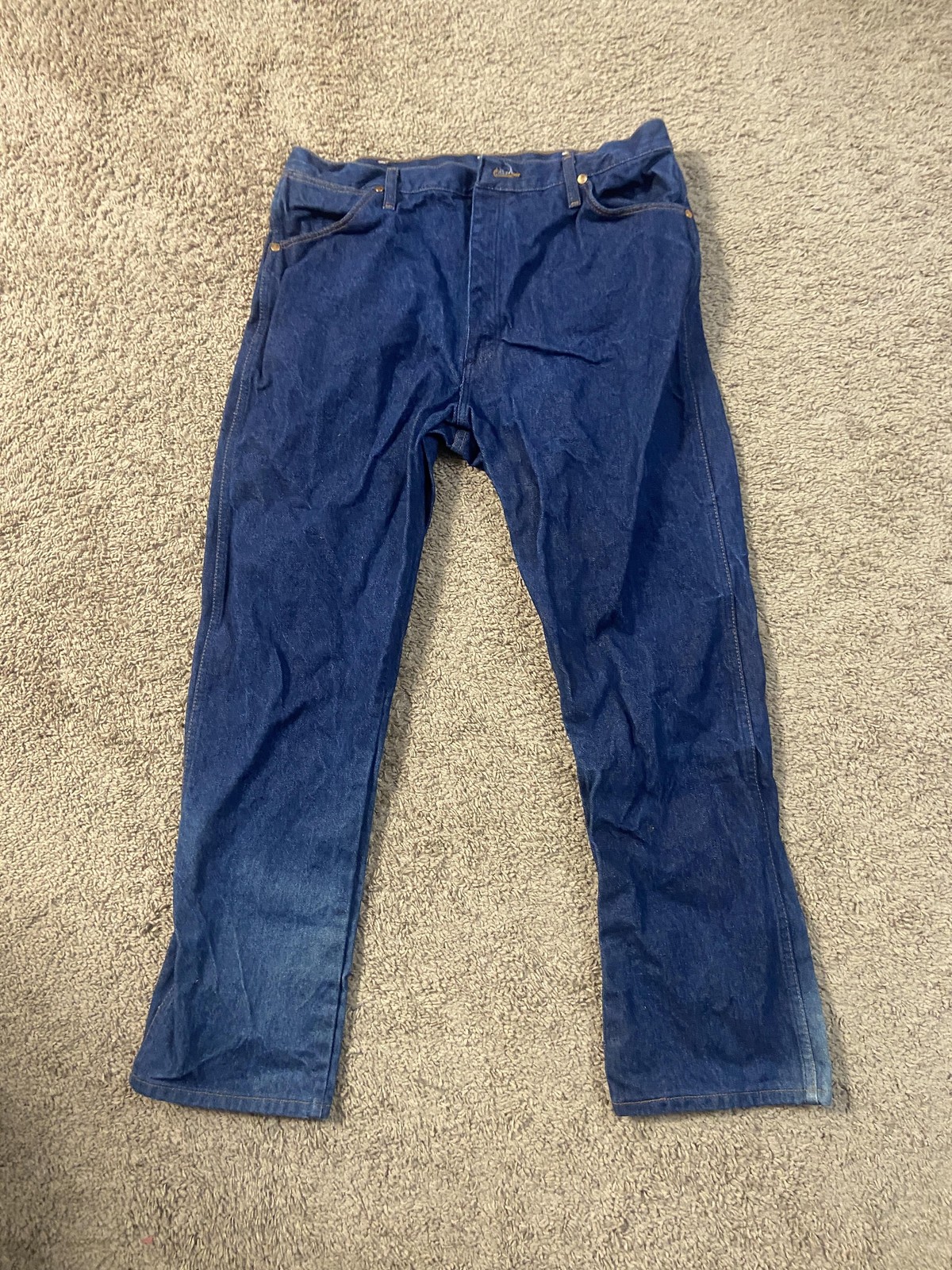 Wrangler Jeans Mens 33x32 Blue 31MWZ Cowboy Cut Western Straight Leg Denim