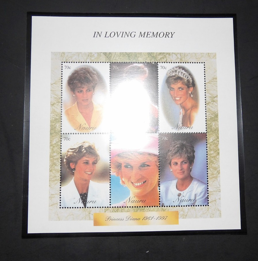 NAURU SCOTT #452 PRINCESS DIANA MNH SOUVENIR SHEET SET OF 1