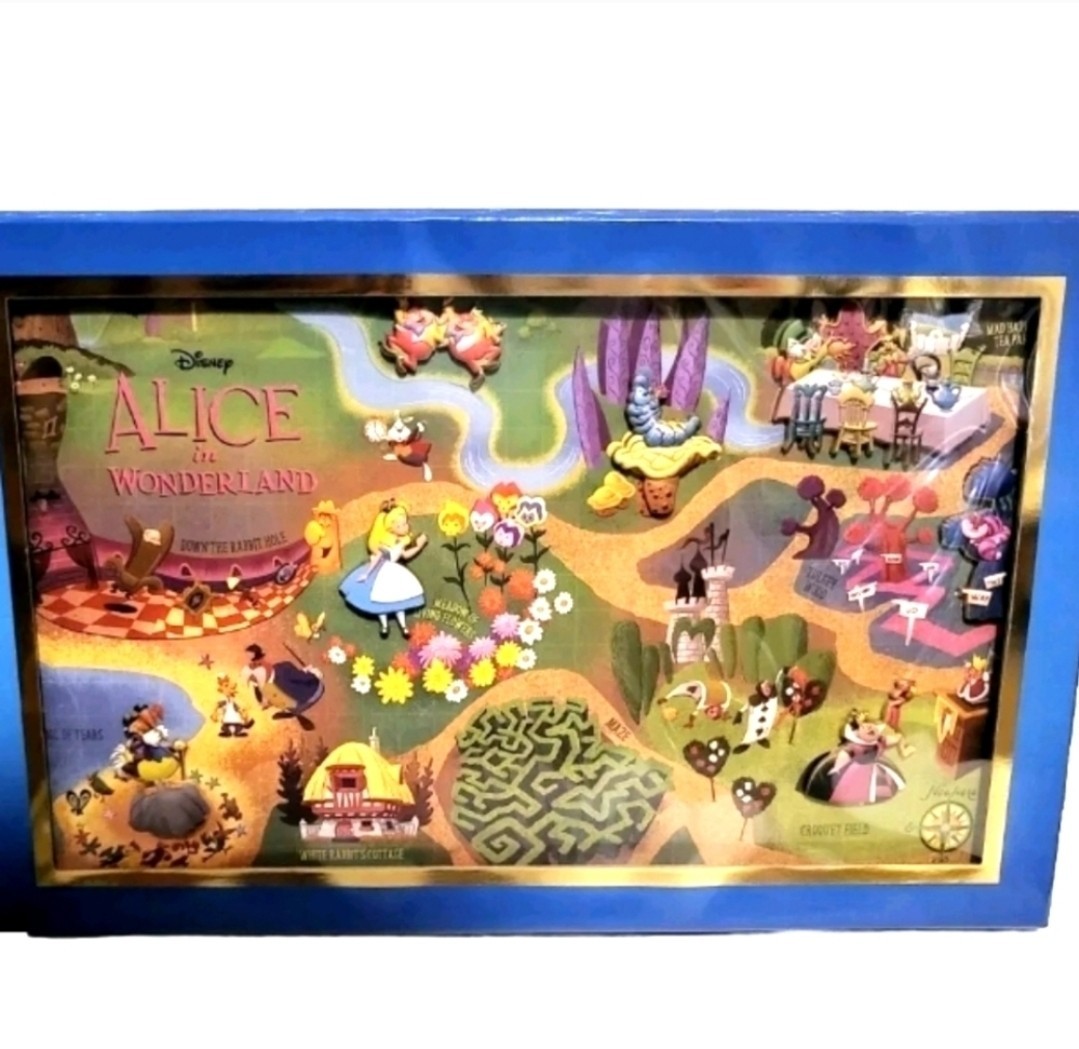 Disney Maps WDI D23 Pin Set - Alice in Wonderland Map LE 400 Box Boxed Disney Maps WDI D23 Pin Set - Alice in Wonderland Map LE 400 Box Boxed
