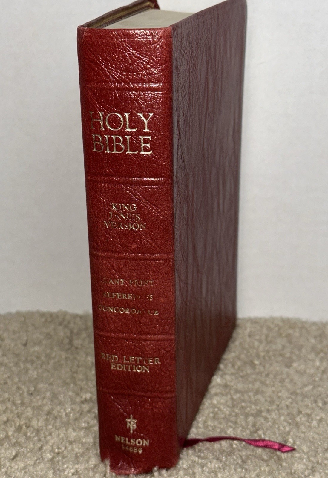 1976 King James Version KJV Giant Print References Accordance Red Letter Edition