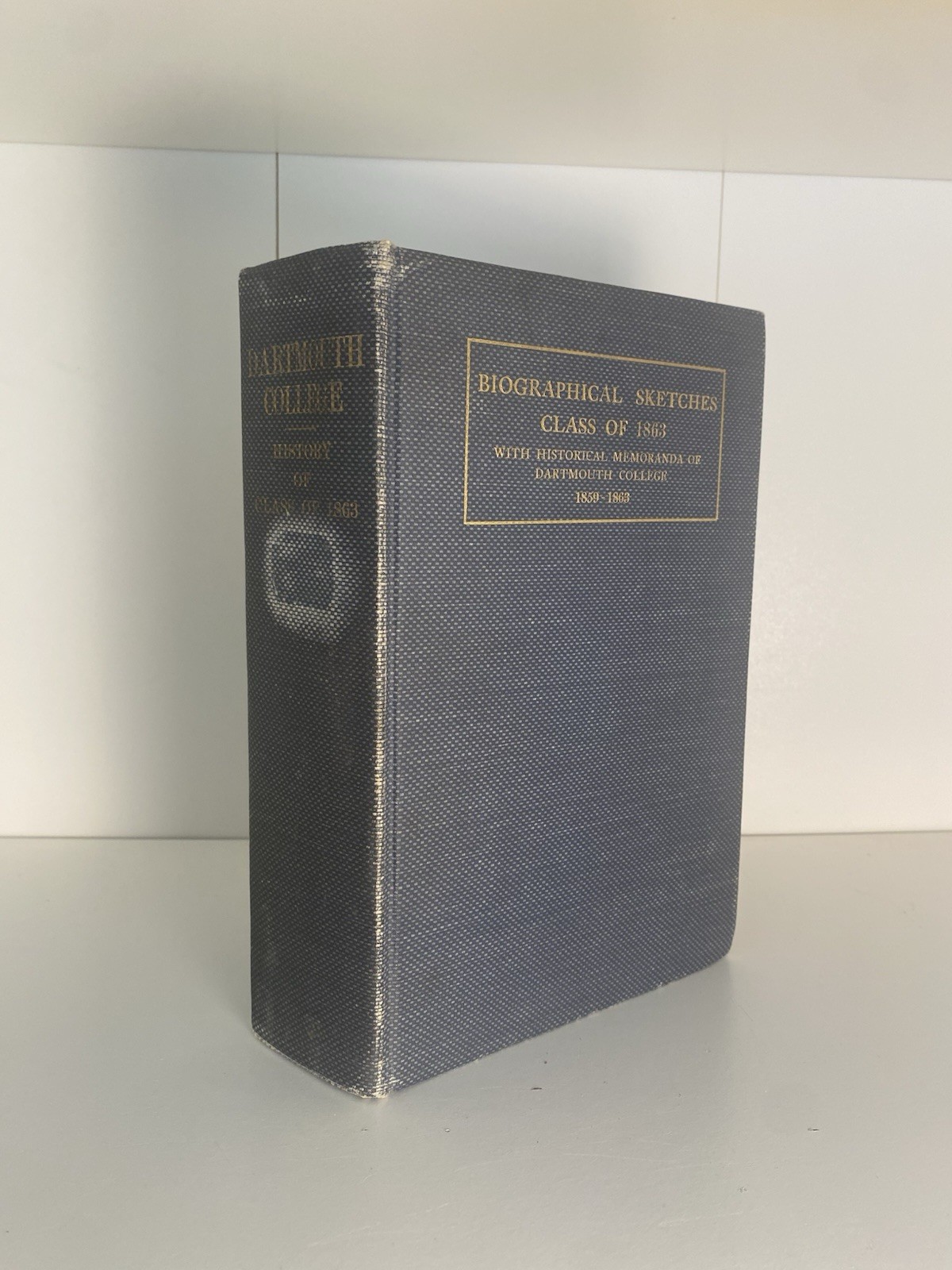 Dartmouth College Biographical Sketches 1863 Published by the Class 1903 Dartmouth College Biographical Sketches 1863 Published by the Class 1903