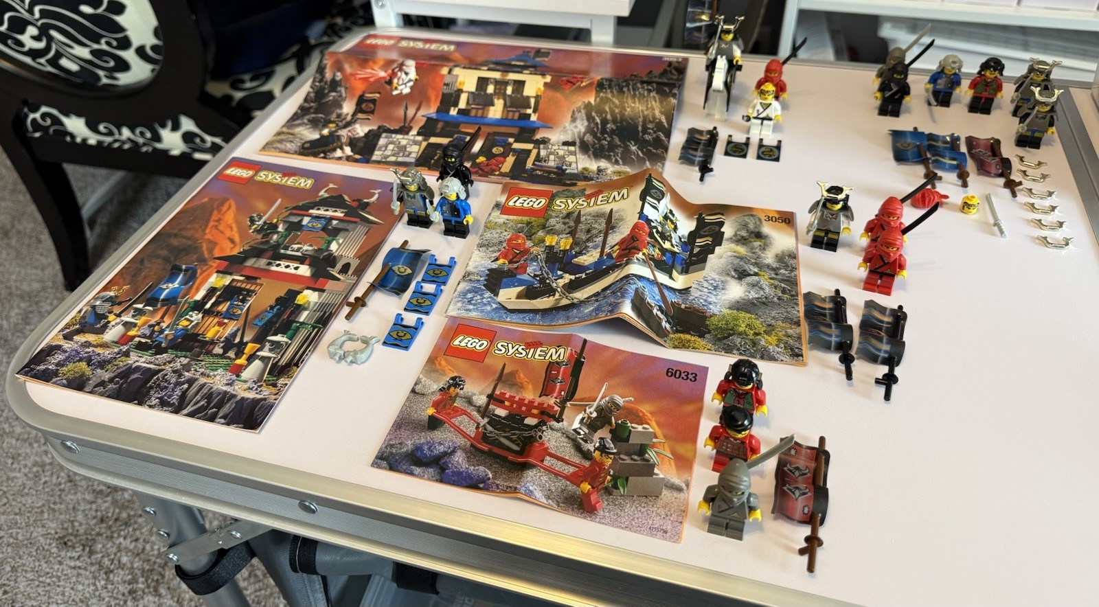 Lego Vintage Ninja Minifigures Sets 3050 3053 6033 6083 Lot, Items, Instructions Lego Vintage Ninja Minifigures Sets 3050 3053 6033 6083 Lot, Items, Instructions