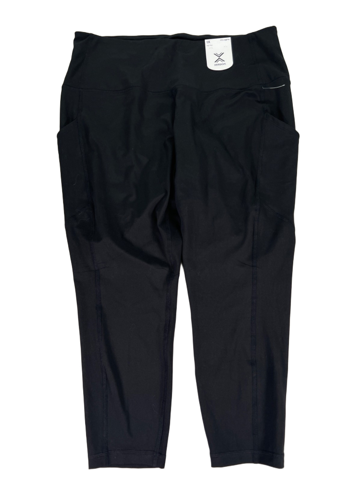 Xersion Women\'s Black EverUltra 7/8 High Rise Pull On Leggings - 1X Plus